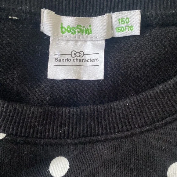 Hello Kitty Black Polka Dot Kids Sweatshirt - Picture 7 of 11